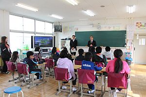 ２月９日　中里小学校の様子