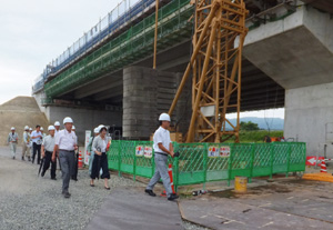 東海環状自動車道工事現場(いなべ市)での調査