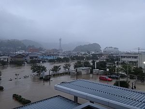 紀伊半島大水害（県熊野庁舎周辺）