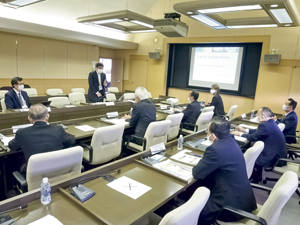 会津大学での調査（福島県）