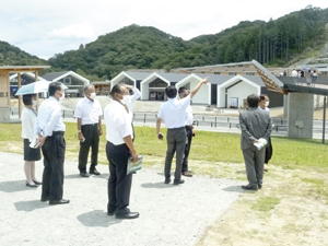 多気町の商業施設(VISON)での調査の様子