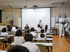 南伊勢高等学校での出前講座の様子