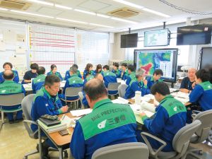 災害対策本部の様子