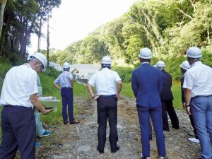 伊豆山土石流災害の状況について調査(静岡県)