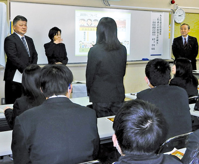 聾学校での講座の様子