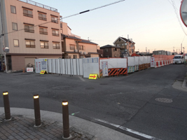 工事が進められている六条奈良阪線