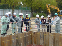 私市幹線汚水貯留槽見学会②