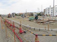 開発中の星田駅前ロータリー