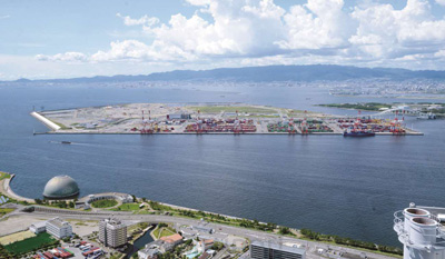 大阪・関西万博の予定地（夢洲）