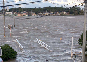 台風直後の伊勢市内の様子